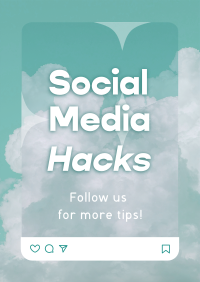 Social Media Hacks Poster