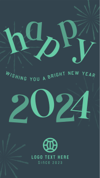 Bright New Year Facebook Story