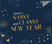 Sassy New Year Spirit Facebook Post