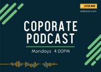 Corporate Podcast Postcard