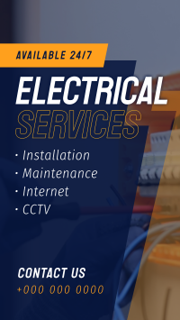 Electrical Services TikTok Video example 2