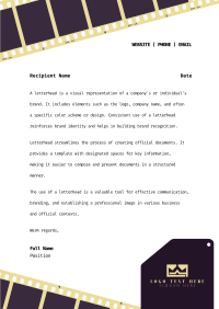 Photographer Letterhead example 1