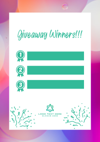 Feminine Giveaway Winners  Poster