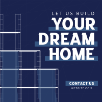 Building Dream Home Instagram Post