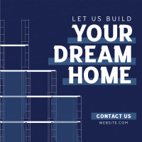 Building Dream Home Instagram Post Design