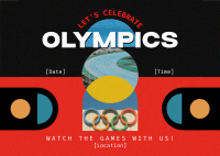 Formal Olympics Watch Party Postcard