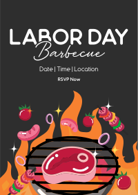 Labor Day Barbecue Party Flyer