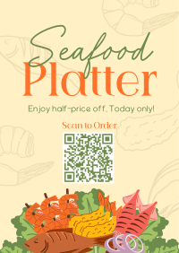 Seafood Platter Sale Poster