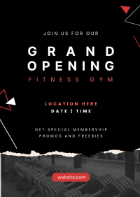 Fitness Gym Grand Opening Flyer