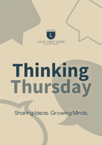 Minimalist Thinking Thursday Flyer