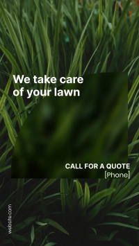 Lawn Care Service Instagram Story