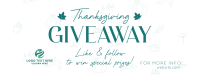 Thanksgiving Day Giveaway Facebook Cover