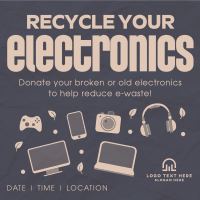 Recycle your Electronics Instagram Post