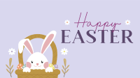 Cute Easter Bunny Video Design