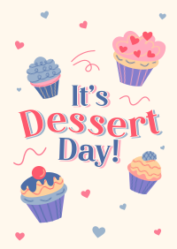 Cupcakes For Dessert Poster