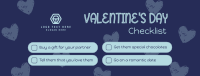 Valentine's Checklist Facebook Cover