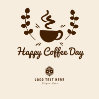 Happy Coffee Day Badge Instagram Post