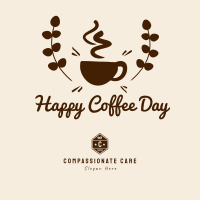 Happy Coffee Day Badge Instagram Post Image Preview