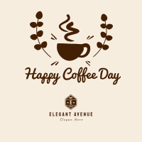 Happy Coffee Day Badge Instagram Post Image Preview