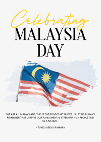 Malaysia Flag Independence Poster