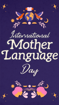 Rustic International Mother Language Day Facebook Story