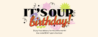 Retro Birthday Promo Facebook Cover