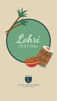 Lohri Fest Badge Instagram Story