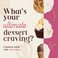 Dessert Customer Engagement Instagram Post Design