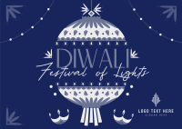 Diwali Festival Celebration Postcard