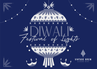 Diwali Festival Celebration Postcard