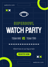 Super Bowl Touchdown Flyer Design