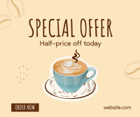 Cafe Coffee Sale Facebook Post