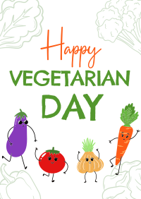 Veggie Party Fun! Poster Design