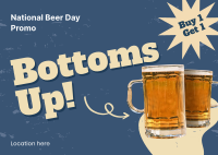 Bottoms Up Postcard