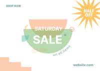 Multicolor Sat Sale Postcard