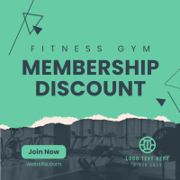 Fitness Membership Discount Instagram Post