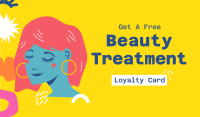 Beauty Treatment Business Card