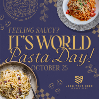 Rustic Pasta Day Instagram Post