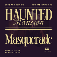 Haunted Masquerade Instagram Post Image Preview