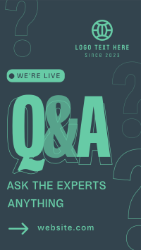 Live Q&A Facebook Story Design