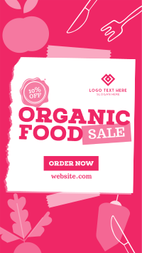 Organic Food Sale Facebook Story