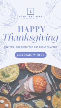 Thanksgiving Greeting Modern Instagram Story