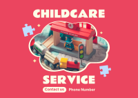 Childcare Daycare Service Postcard