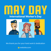 Hey! May Day! Linkedin Post Design