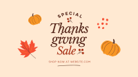 Thanksgiving Sale Facebook Event Cover Design