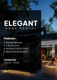 Elegant Home Rental Flyer