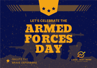 Armed Forces Day Greetings Postcard