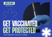 Get Hepatitis Vaccine Postcard