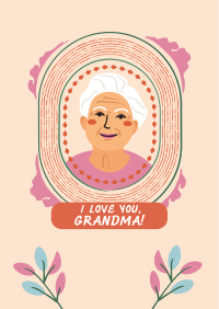 Greeting Grandmother Frame Flyer