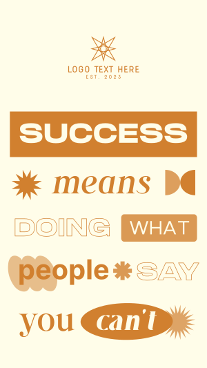 Quirky Success Quote YouTube Short Image Preview